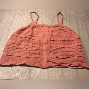 Lucky Brand Women's Coral Sleeveless Top